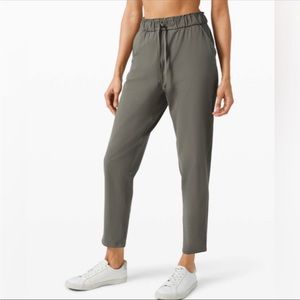 Lululemon Keep Moving Pant in Grey Sage